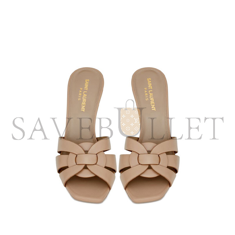 YSL TRIBUTE MULES IN SMOOTH LEATHER 669431AAAAH2721 YSL TRIBUTE MULES IN SMOOTH LEATHER 669431AAAAH2721